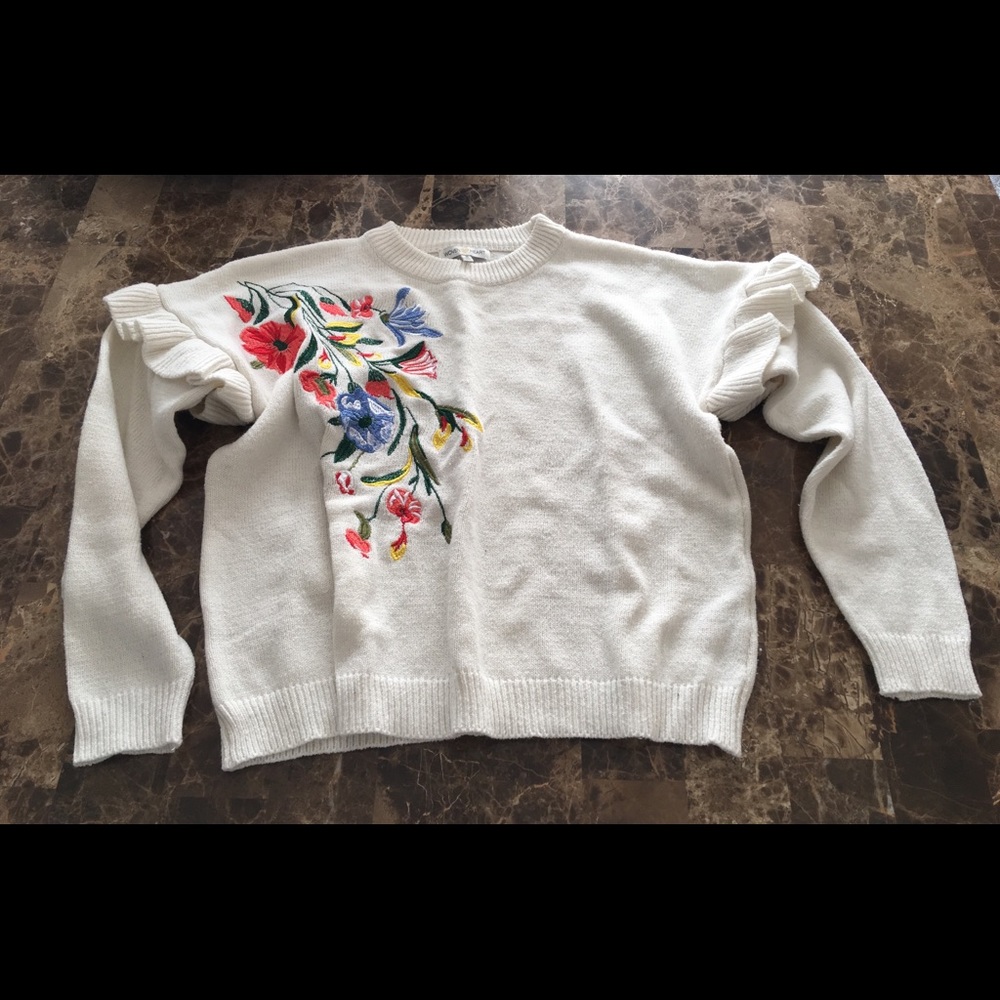 Embroidered sweater